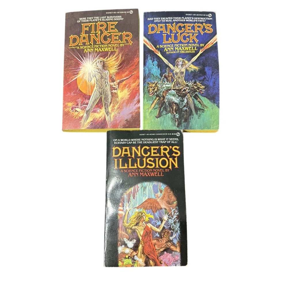 Ann Maxwell Dancer Trilogy Complete Books 1-3 paperback First Run 1983